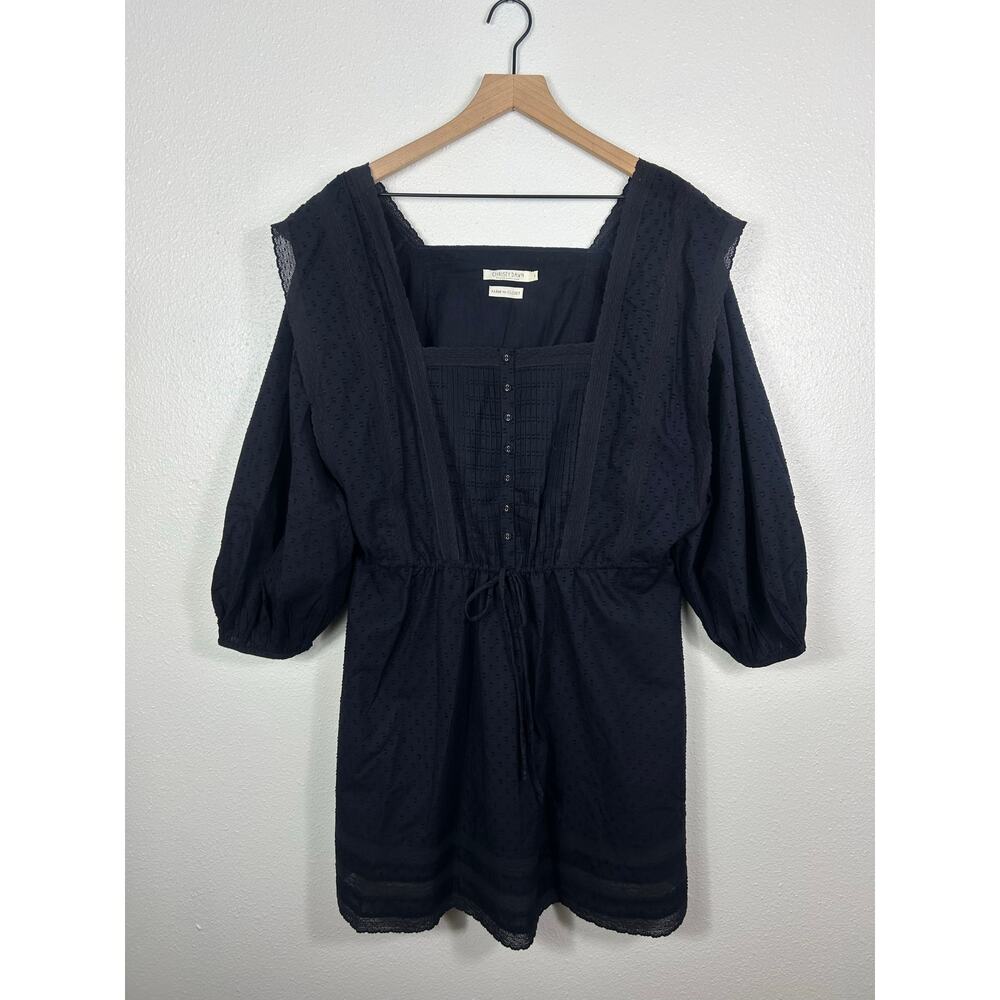 Christy Dawn The Anne Dress Black Anthracite Sz Large Cottagecore Praire Peasant - Picture 4 of 10